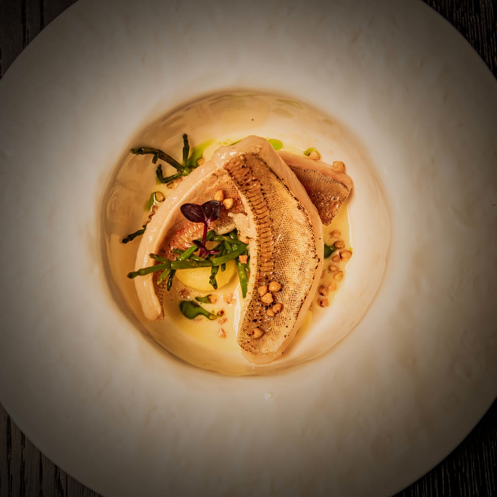 Rode poon uit het chef's menu